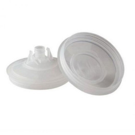 3M 16200 PPS Standard and Large Disposable Cup Lid, Clear, 200 Micron Filte
