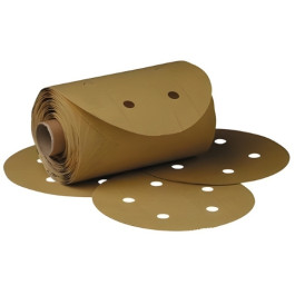 3M 01636 216U Series Dust Free Abrasive Disc, 6" Diameter, P280 Grit, PSA,