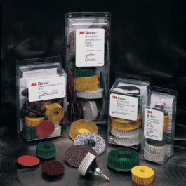 3M 18696 982BS Series Roloc Bristle Disc Kit, 2" Diameter, Multi Color, Pac