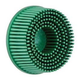 3M 18730 Scotch-Brite Tapered Bristle Disc, 2" Diameter, 50 Grit, Green, Bo