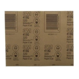 3M 02004 413Q Series Wetordry Tri-M-Ite Abrasive Sheet, 9" Width x 11" Leng