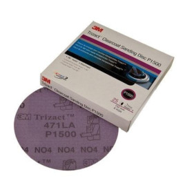 3M 02094 471LA Trizact Hookit Clear Coat Sanding Abrasive Disc, 3" Diameter