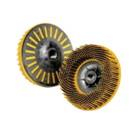3M 24242 Scotch-Brite BD-ZB Seires Bristle Disc, 4 1/2" Diameter, 80 Grit,