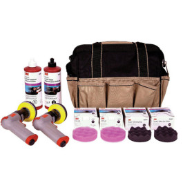 3M 2516 Headlight Lens Restoration Kit, Complete System for Headlight Clarity Restoration, Includes Sanding and Polishing Tools