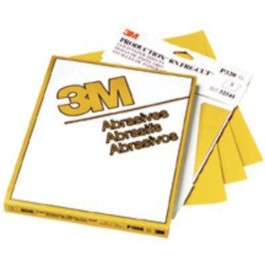 3M 02552 216U Series Gold Abrasive Sheet, 3-2/3" Width x 9" Length, P220, B