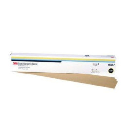 3M 02567 216U Series Gold Abrasive Sheet, 2-3/4" Width x 17-1/2" Length, P2