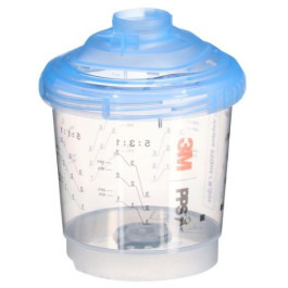 3M 26161 PPS Series 2.0 Vented Spray Cups Kit, Mini, 8.5 fl oz, 250 ml, 125