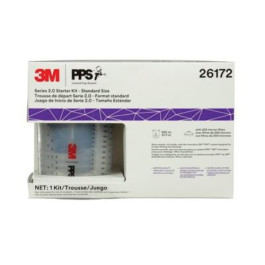3M 26172 PPS Series 2.0 Standard Starter Kit, 650 ml, 6 Lids, 6 Liners, 16