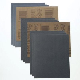 3M 02624 434Q Series Wetordry Abrasive Sheet, 5 1/2" x 9", 2000 Grit, Black