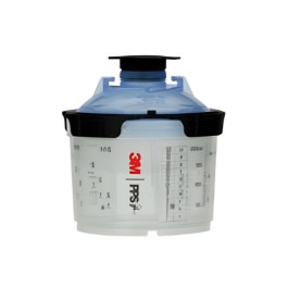 3M 26328 PPS Series 2.0 Micro Spray Cup System Kit, 90 ml, 125 micron, Case