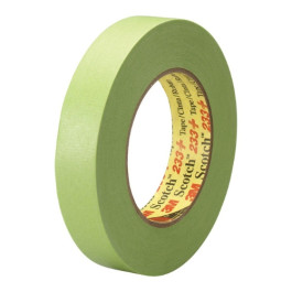 3M 26336 Performance Green Masking Tape 233+, 1 Inch x 60 Yards, Up to 250 Degree F, Case of 24
