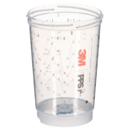3M 26362 PPS Series 2.0 Vented Spray Cups, 13.5 fl oz, 400 ml, Case of 50