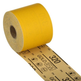 3M 02787 Stikit Gold Sheet Roll, 320 Grit, 2-3/4" Width x 45 yard Length