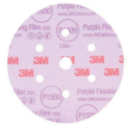 3M 30366 260L Series Abrasive Disc, 3" Diameter, P2000 Grit, Hook and Loop,