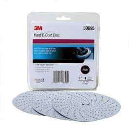 3M 30695 337U Series Hard E-Coat Disc, 6'' Diameter, P320 Grit, Hook and Lo