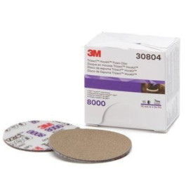 3M 30804 Trizact 443SA Series Abrasive Disc, 3'' Diameter, P8000 Grit, Hook