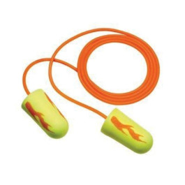 3M 311-1252 E-A-Rsofeet Yellow Neon Blasts Earplugs, 33 dB Noise Reduction