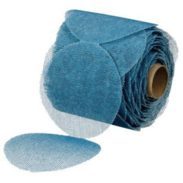 3M 36455 Blue Net Abrasive Disc Roll, 3'' Diameter, 320 Grit, Roll of 100