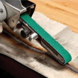 3M 36518 Green Corps Abrasive File Belt, 18'' Length x 1/2'' Width , 80 Gri