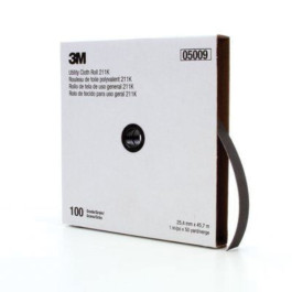 3M 05009 211K Series Utility Abrasive Cloth Roll, 1'' Width x 50 Yard Lengt