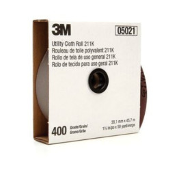 3M 05021 211K Series Utility Abrasive Cloth Roll, 1-1/2'' Width x 50 Yard L