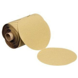 3M 55541 236U Series Abrasive Disc Roll, 5'' Diameter, P100 Grit, PSA Attac