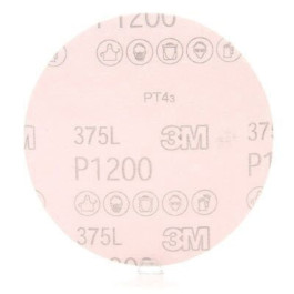 3M 55713 360L Series Abrasive Disc, 5'' Diameter, P220 Grit, Hook and Loop