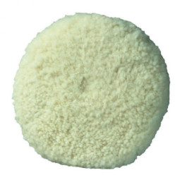 3M 05704 Wool Compounding Pad, Double Sided, 8'' Diameter, Screw-On Attachm