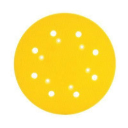 3M 05782 Dust Free Disc Pad, 8" Diameter, 6 Holes, Hook and Loop Attachment