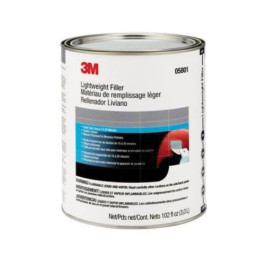 3M 05801 Lightweight Body Filler, Blue and Gray, Paste, 1 Gallon Can
