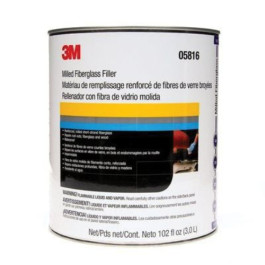 3M 05816 Short Strand Milled Fiberglass Body Filler, Red, Paste, 1 Gallon C