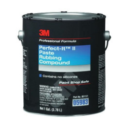 3M 05983 Perfect-It II Rubbing Compound, Tan, Paste, Compound, 1 Gallon
