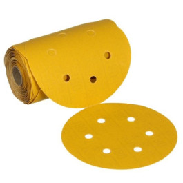 3M 61639 Stikit Gold Dust-Free Abrasive Disc, 500 Grade, 6'' Length, Roll o