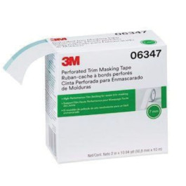 3M 06347 Perforated Trim Masking Tape, 10.94 Yard Length x 2'' Width, 0.12m