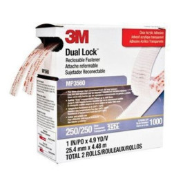 3M 06463 Dual Lock Reclosable Fastener Tape, 4.1 meter Length x 25.4mm Widt