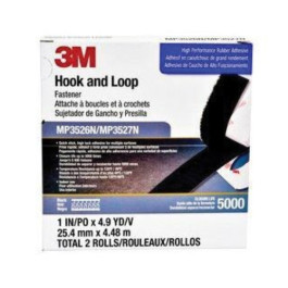 3M 06481 MP3526N/27N Series Hook and Loop Fastener Roll, Nylon, Polypropyle