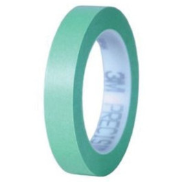 3M 06528 Precision Masking Tape, 60 Yard Length x 2'' Length, Green, Case o