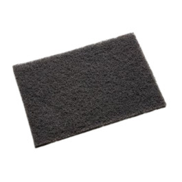 3M 7446 Scotch-Brite Blending Hand Pad, 6" x 9", Medium, Gray, Case of 40