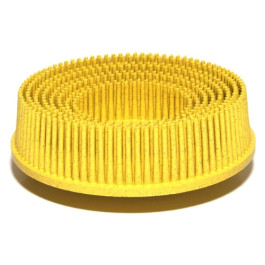 3M 07527 Scotch-Brite Roloc Bristle Disc, 3 in, 80 Grade, Yellow, 10 Discs per Box