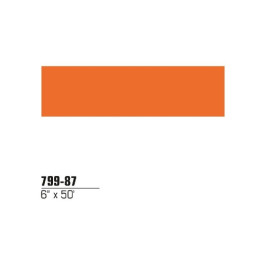 3M 79987 Scotchlite Reflective Striping Tape, Orange, 6" x 50 Foot Roll