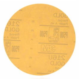 3M 00972 216U Series Hookit Gold Abrasive Disc, 6" Diameter, P500 Grit, Hoo 3M 00972 216U Series Hookit Gold Abrasive Disc, 6" Diameter, P500 Grit, Hoo