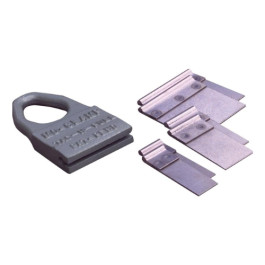 Mo-Clamp 0800 Tac-N-Pull Set with Pull Plates, 3 Ton Capacity, 5-1/2 Inch Length, Includes 3 Inch, 1-1/4 Inch, and 1 Inch Plates