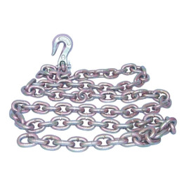 Mo-Clamp 6009 Frame Straightening Chain with 6210 Grab Hook, 3/8 Inch, 9 ft, 6,600 lb Working Load Limit