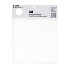 3M 20382 Disposable Paper Mixing Board, Non-Porous, Solvent Resistant, 10 x 13", 100 Sheets