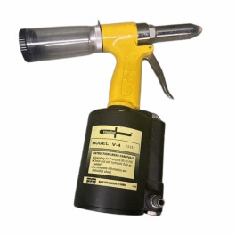 Howmet M79060 V-4 Air-Hydraulic Rivet Tool, 3/32 to 1/4 inch Capacity, 0.562 in Stroke, 3055 lb Pull