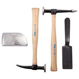 Martin 644K Body and Fender Repair Tool Set, Wood Handles, 4 Piece