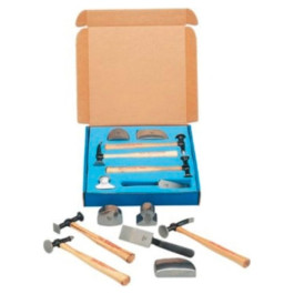 Martin 647K Body and Fender Repair Tool Set, Wood Handles, 7 Piece