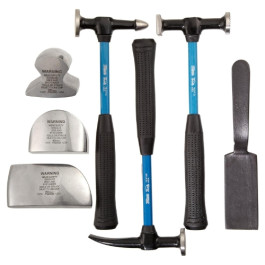 Martin 647KFG Body and Fender Repair Tool Set, Fiberglass Handles, 7 Piece