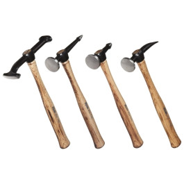 Martin 694K Body and Fender Repair Tool Set, Wood Handles, 4 Piece