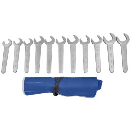 Martin SW11KM Metric Service Wrench Set, 11 Piece, 30degrees Angle Heads, Chrome Finish